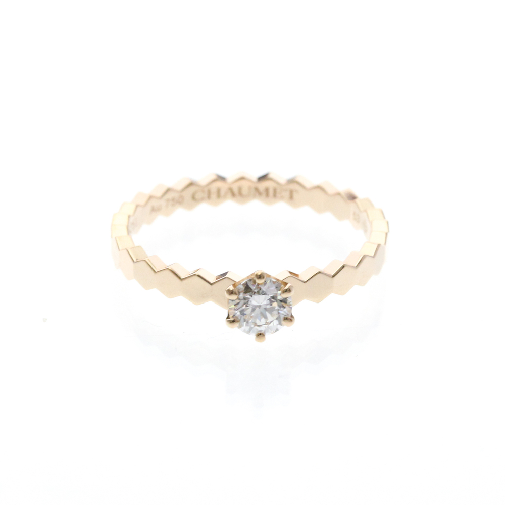 CHAUMET 18k Gold Diamond Love Ring